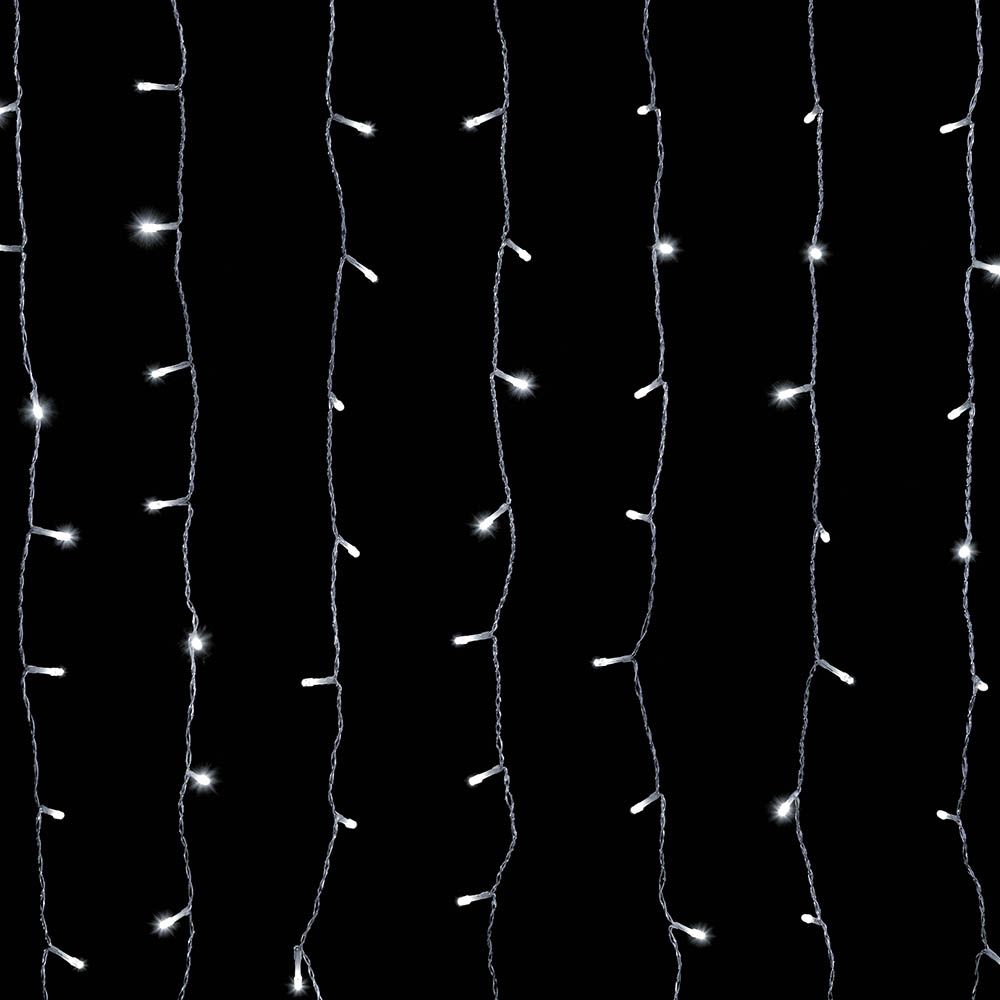 Crystalline toldhat� f�nyf�gg�ny 2,0 x 2,5 m, 500 db hideg feh�r LED-del, �tl�tsz� k�bellel